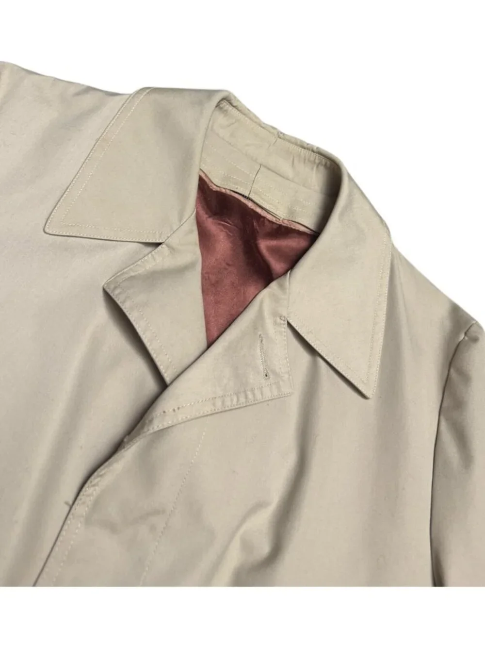LONDON FOG MAINCOATS Vintage Retro 90s Business Casual Trench Coat Mens 42S